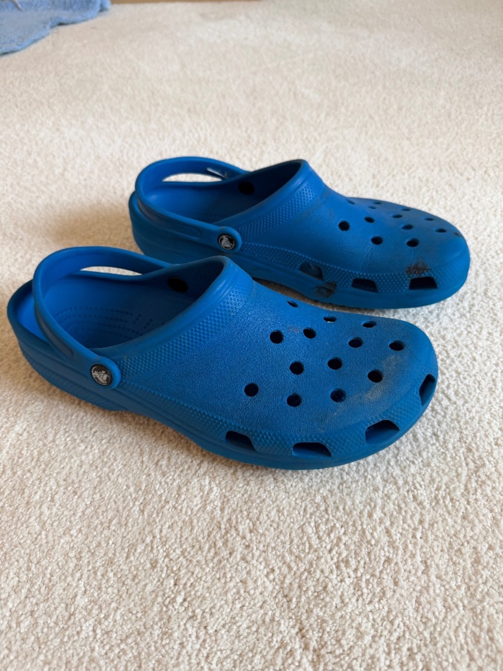 Mens Blue Crocs, Size 12